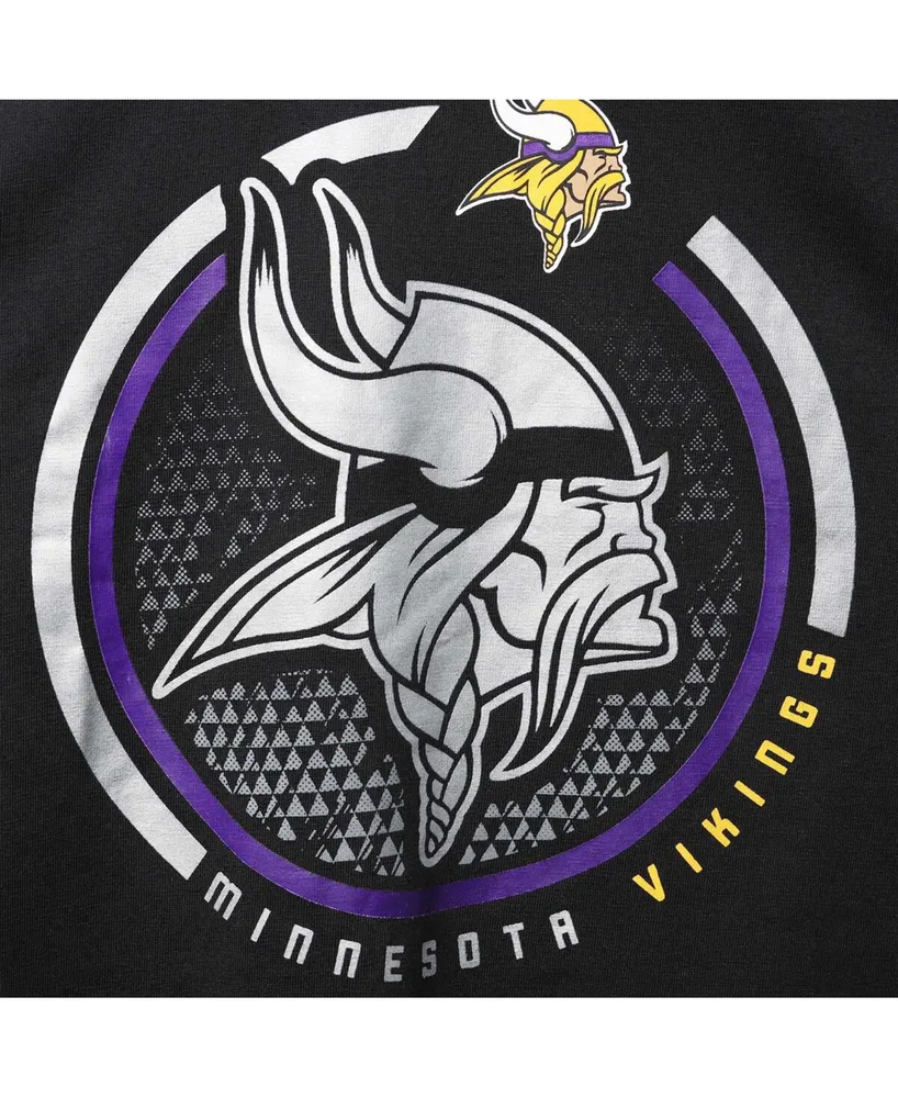 Men's Big and Tall Black Minnesota Vikings Color Pop T-shirt