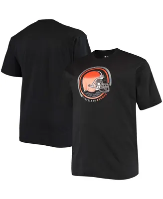 Men's Big and Tall Black Cleveland Browns Color Pop T-shirt