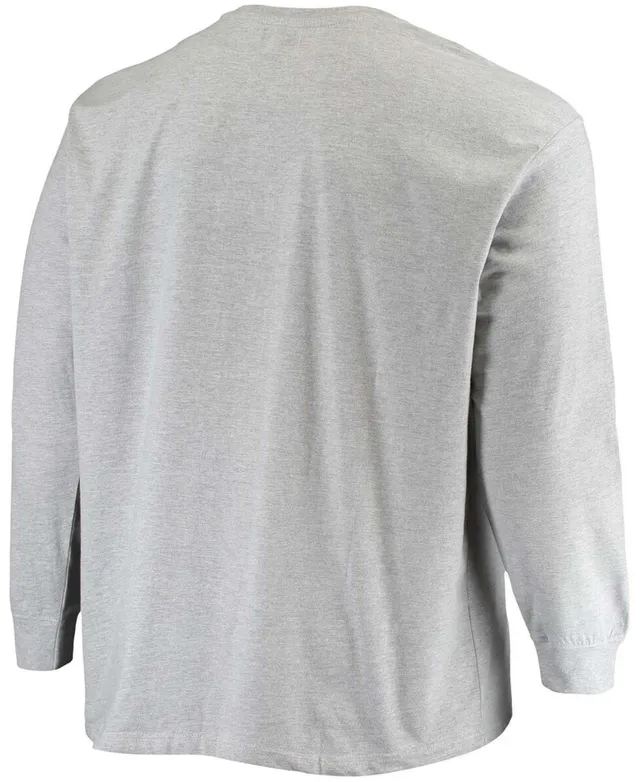 Men's Heather Gray New England Patriots Big & Tall Waffle-Knit Thermal Long  Sleeve T-Shirt