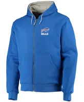 Men's Royal Buffalo Bills Craftsman Thermal Lined Full-Zip Hoodie