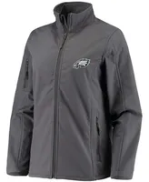 Women's Charcoal Philadelphia Eagles Full-Zip Sonoma Softshell Jacket