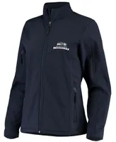 Women's College Navy Seattle Seahawks Full-Zip Sonoma Softshell Jacket