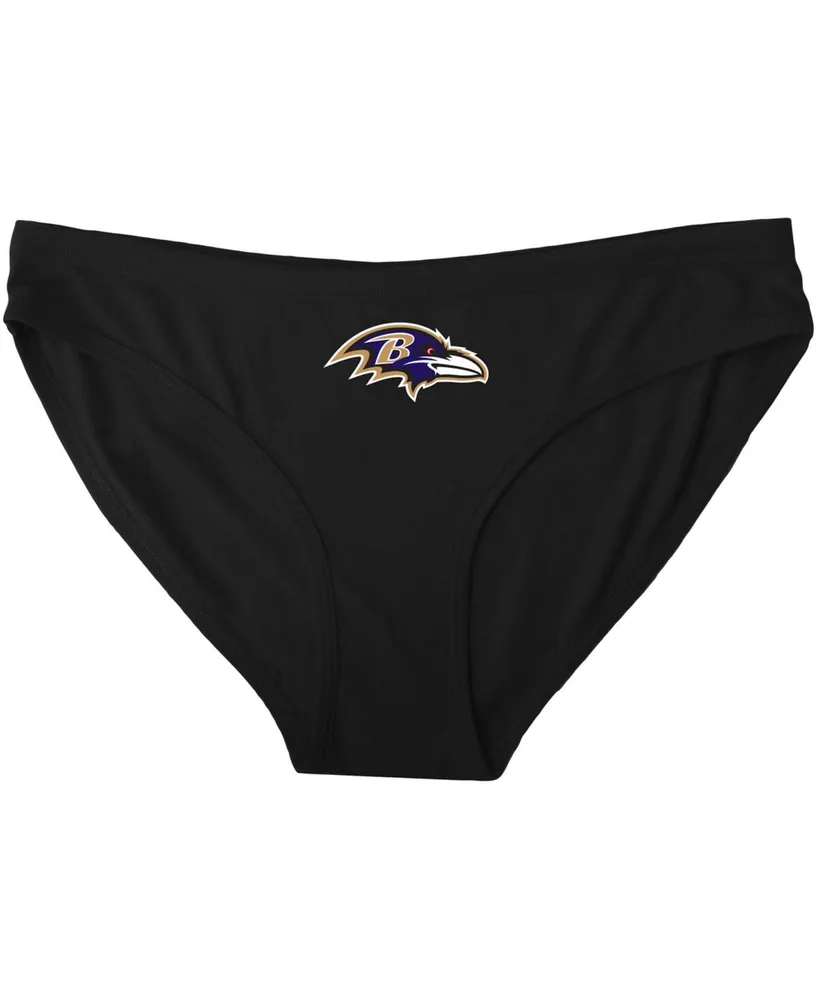 Women's Concepts Sports Black Baltimore Ravens Solid Logo Panties
