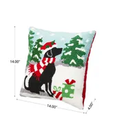 Glitzhomeooked Christmas Dog Pillow