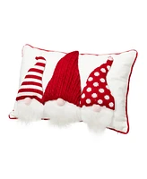 Glitzhome 3D Heavy Cotton Knitted Gnome Pillow