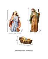 Glitzhome 12 Piece Oversized Nativity Figurine Set