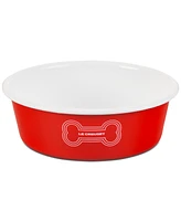 Le Creuset 6 Cup Enamel on Steel Pet Bowl with Skid Resistant Base