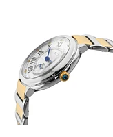 GV2 Women's Rome Two-Tone Stainless Steel and Ion Plating Swiss Quartz Bracelet Watch 36 mm