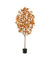 6' Autumn Eucalyptus Artificial Tree