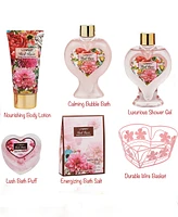 Lovery Red Rose Body Care Heart Gift Set, 6 Piece