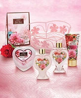 Lovery Red Rose Body Care Heart Gift Set, 6 Piece