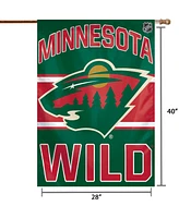 Multi Minnesota Wild 28" x 40" Primary Logo Single-Sided Vertical Banner