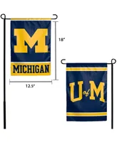 Multi Michigan Wolverines 12" x 18" Double-Sided Garden Flag