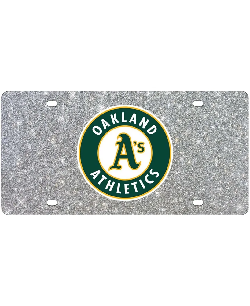 Multi Oakland Athletics Acrylic Glitter License Plate