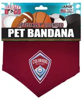 Burgundy Colorado Rapids Pet Bandana