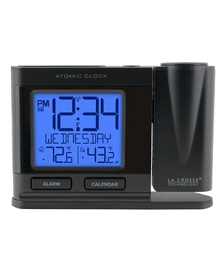 La Crosse Technology 616-41667-int Atomic Projection Alarm Clock with Temperature