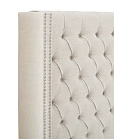 Madison Park Amelia Fabric Tufted Queen Headboard