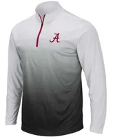 Men's Gray Alabama Crimson Tide Magic Team Logo Quarter-Zip Jacket