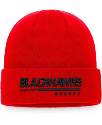 Men's Fanatics Chicago Blackhawks Authentic Pro Locker Room Cuffed Knit Cap