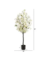 5' Bougainvillea Artificial Tree