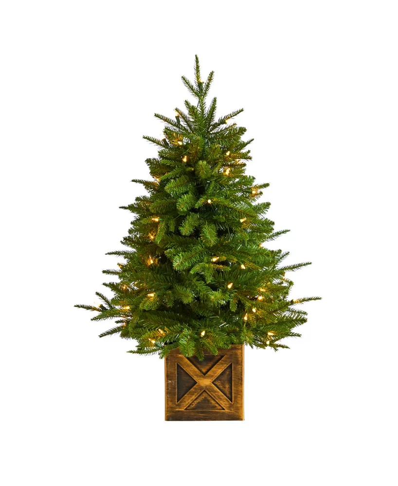 Finland Fir Artificial Christmas Tree, 3'