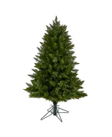 Vermont Spruce Artificial Christmas Tree with 200 Color Changing Multifunction and Remote Control Led Lights and 400 Bendable Branches, 4'