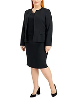 Le Suit Plus Cardigan Jacket & Sheath Dress