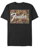 Men's Fender Floral Box Logo Short Sleeve T-shirt