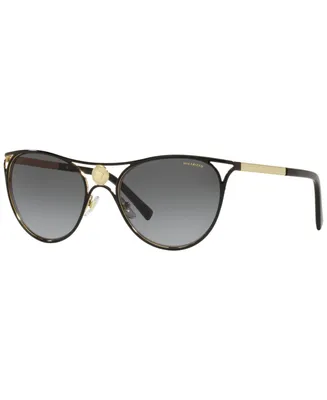 Versace Women's Polarized Sunglasses, VE2237 - Black, Gold