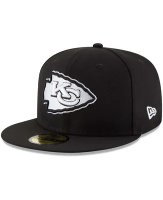 Men's Black Kansas City Chiefs B-Dub 59Fifty Fitted Hat