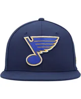 Men's Navy St. Louis Blues Core Primary Logo Fitted Hat