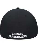 Men's Black Chicago Blackhawks Core Primary Logo Flex Hat