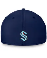 Men's Deep Sea Navy Blue Seattle Kraken Wordmark Flex Hat