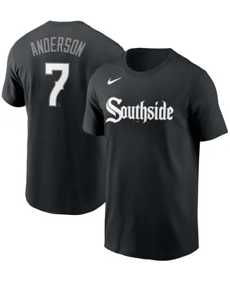 Men's Tim Anderson Black Chicago White Sox City Connect Name Number T-shirt