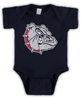 Newborn Infant Navy Gonzaga Bulldogs Big Team Logo Bodysuit