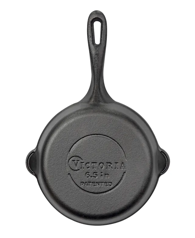 Victoria 6.5 Inch Mini Cast Iron Skillet. Small Frying Pan Seasoned - Macy's