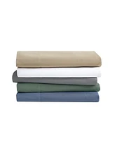 London Fog Garment Wash Solid Piece Sheet Set