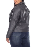 Plus Faux Leather Jacket
