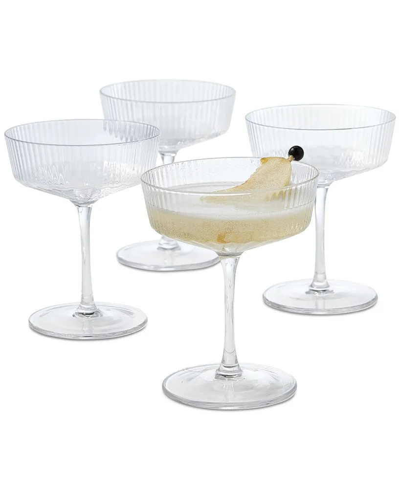 Isla Fluted Champagne Coupe, Set of Two