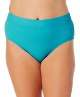 Salt + Cove Trendy Plus Banded High-Waist Bikini Bottoms, Created for Macy's