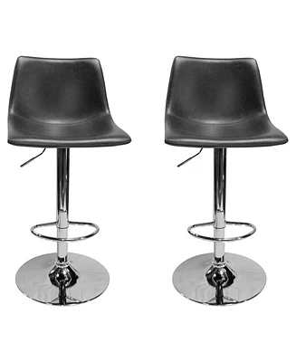 Jimmy Dean Adjustable Swivel Bar Stool, Set of 2