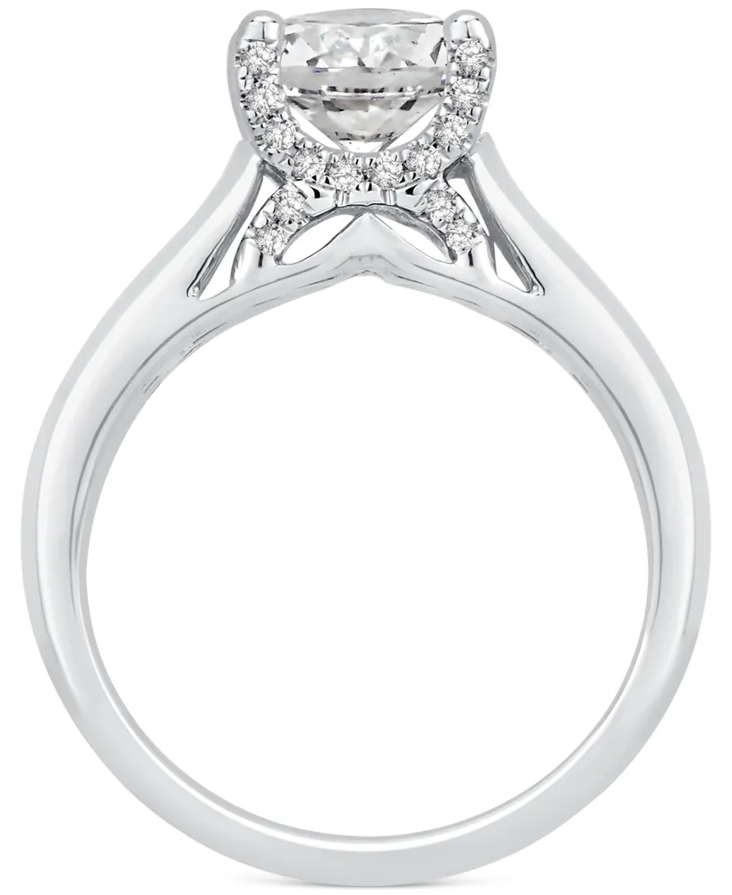 Diamond Solitaire Engagement Ring (1-5/8 ct. t.w.) in 14k White Gold