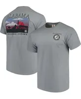 Men's Gray Alabama Crimson Tide Comfort Colors Campus Scenery T-shirt