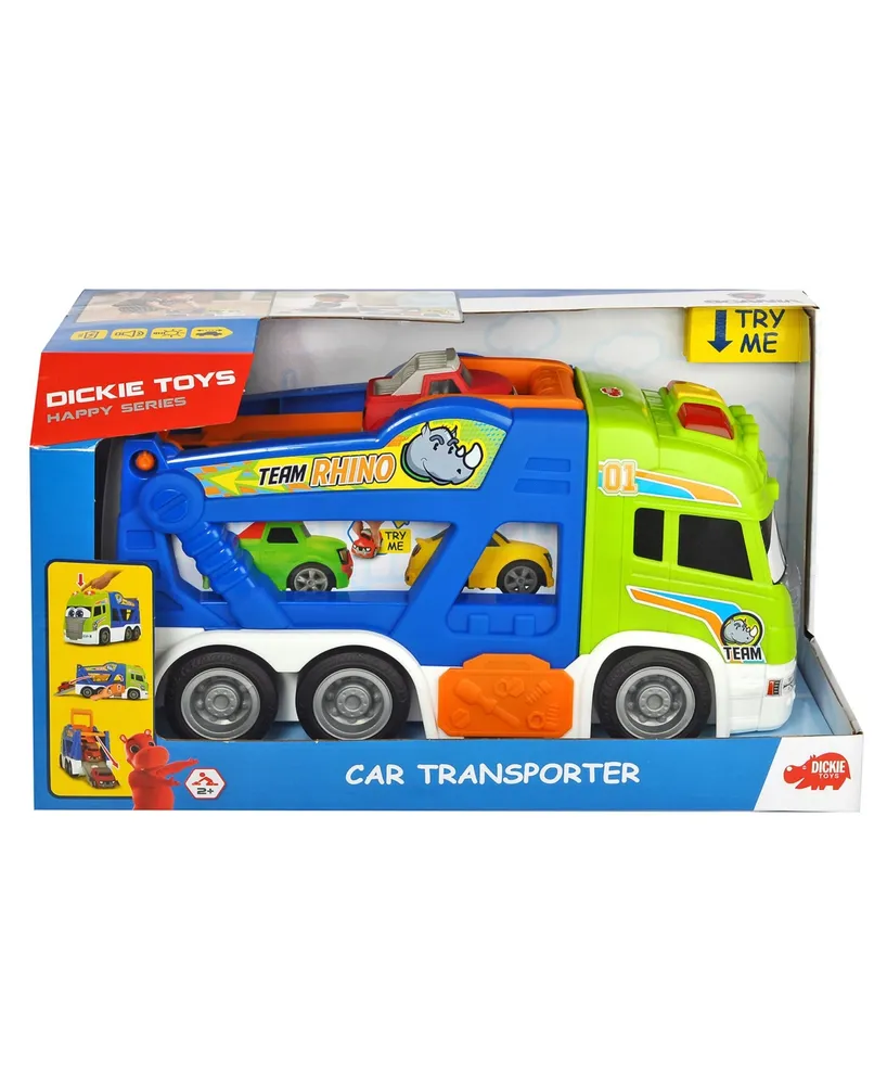 Dickie Toys Hk Ltd - 16" Happy Scania Car Transporter Pre-School Vehicle with Extra Car