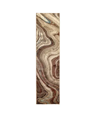 Liora Manne' Ashford Agate 1'11" x 7'6" Runner Area Rug