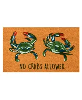 Liora Manne' Natura No Crabs Allowed 1'6" x 2'6" Area Rug