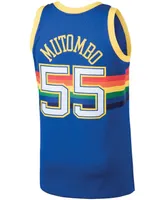 Men's Dikembe Mutombo Blue Denver Nuggets 1991-92 Hardwood Classics Swingman Jersey