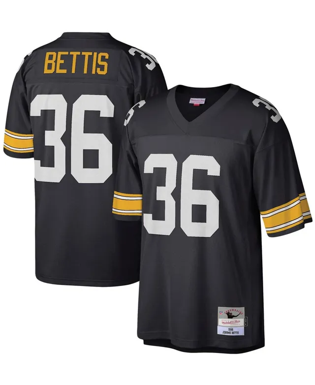 Youth Mitchell & Ness Jerome Bettis Charcoal Pittsburgh Steelers 1996  Retired Player Metal Replica Jersey