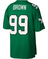 Men's Mitchell & Ness Jerome Brown Kelly Green Philadelphia Eagles Legacy Replica Jersey