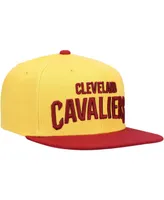 Men's Gold-Tone Cleveland Cavaliers Core Basic Snapback Hat - Gold